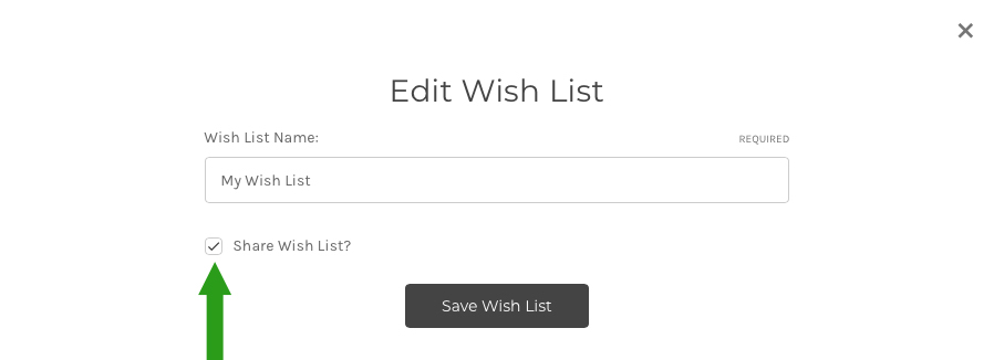 Wish Lists: How to make & share lists on